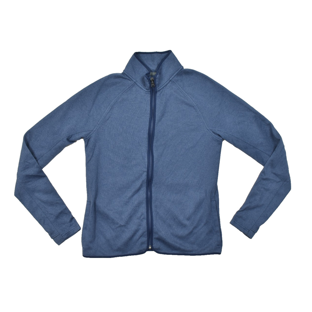 Under Armour ColdGear Men's Medium Blue Full Zip Fitted Jacket Fleece Mock Neck